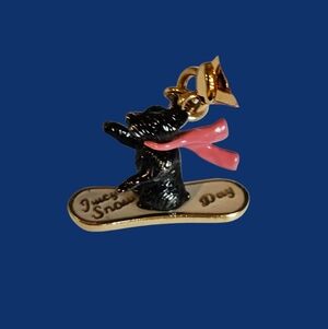 🏂🐶Juicy Couture Y2K Snowboarding Scottie Dog 2007 Limited Edition Charm🐶🏂